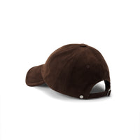 TRIMMED CAP(Brown Faux Suede)