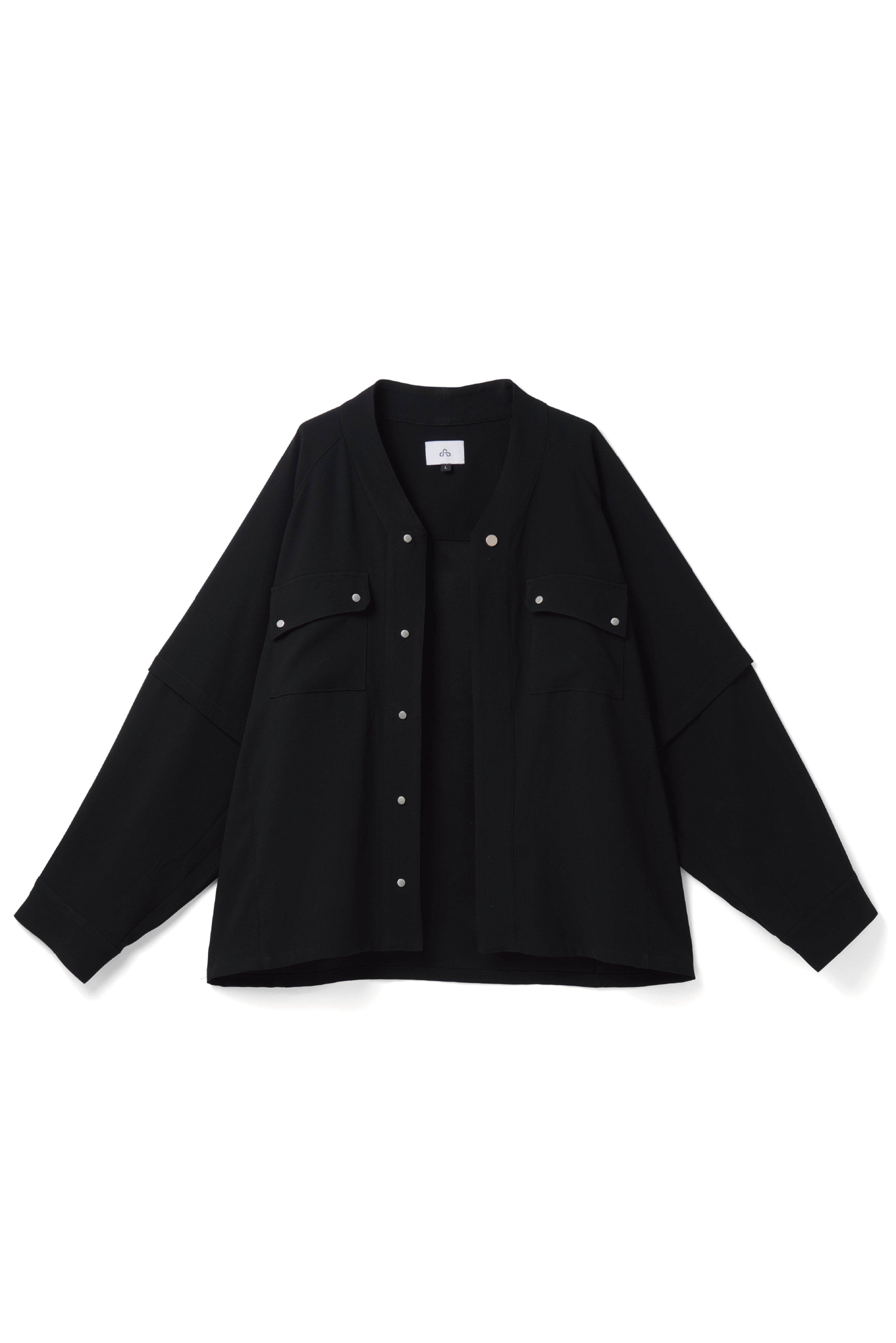 OAO公式ストア】OAO NO COLLAR UNIFORM SHIRT | 黒(ブラック) 日本製