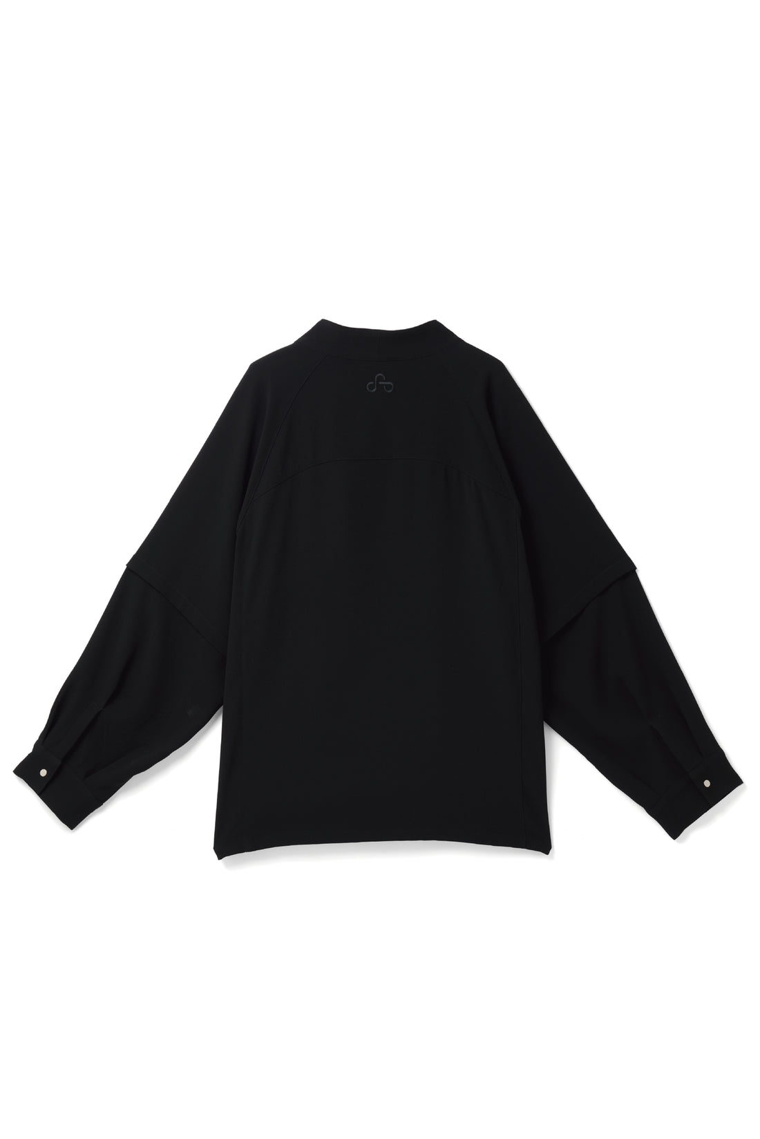 NO COLLAR UNIFORM SHIRT (Black)