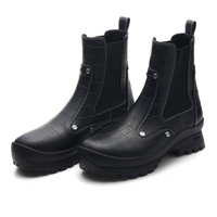 LES ARCS BOOTS (Embossed Black)