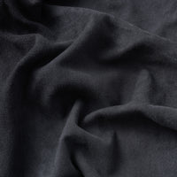 GOAT SUEDE LEATHER STOLE (BLACK)