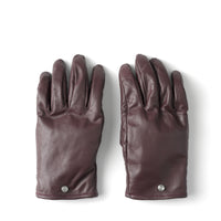 SMOOTH LAMB LEATHER GLOVE (WINE RED)
