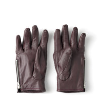 SMOOTH LAMB LEATHER GLOVE (WINE RED)
