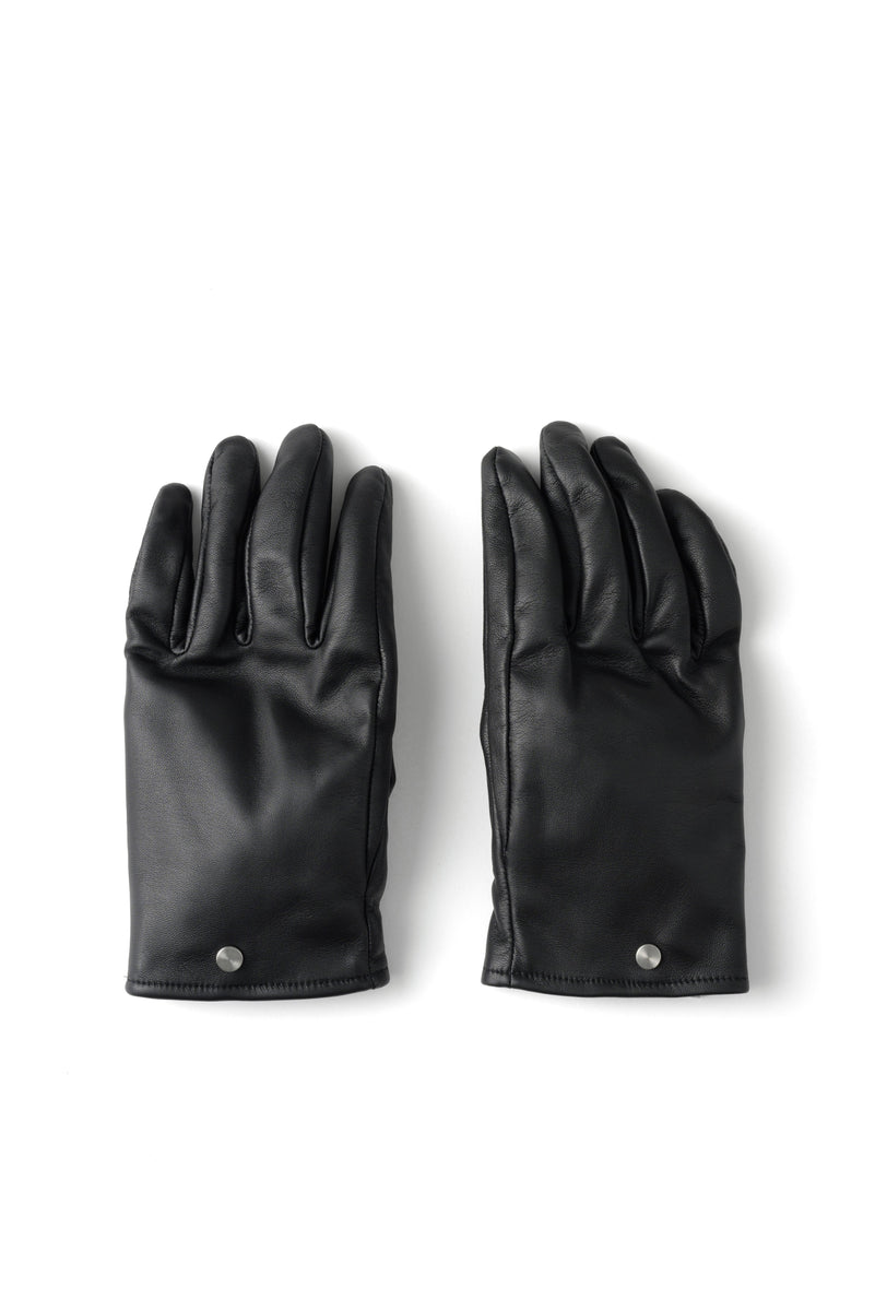 OAO公式ストア】SMOOTH LAMB LEATHER GLOVES Black (スムース