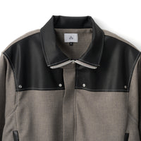 フットウェアブランドOAO(オーエーオー)のジャケットLES ARCS JACKET KHAKI(レザルクジャケット)