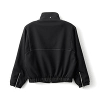 フットウェアブランドOAO(オーエーオー)のジャケットLES ARCS JACKET BLACK(レザルクジャケット)