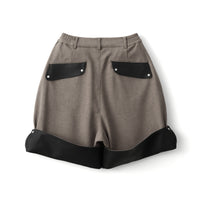 フットウェアブランドOAO(オーエーオー)のショーツLES ARCS SHORTS KHAKI(レザルクショーツ)