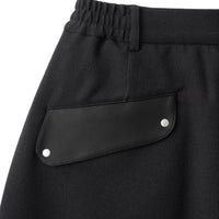 フットウェアブランドOAO(オーエーオー)のショーツLES ARCS SHORTS BLACK(レザルクショーツ)