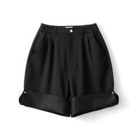 フットウェアブランドOAO(オーエーオー)のショーツLES ARCS SHORTS BLACK(レザルクショーツ)