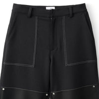 フットウェアブランドOAO(オーエーオー)のトラウザーズLES ARCS TROUSERS BLACK(レザルクトラウザーズ)