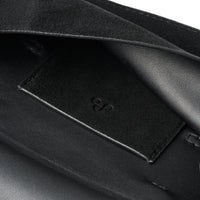 SUEDE LEATHER BELT BAG (Black)