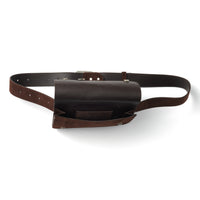 SUEDE LEATHER BELT BAG (Brown)