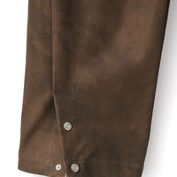 ARC TROUSERS (Brown Faux Leather)