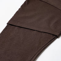 COTTON DYED LAYERED T-SHIRT (Brown)