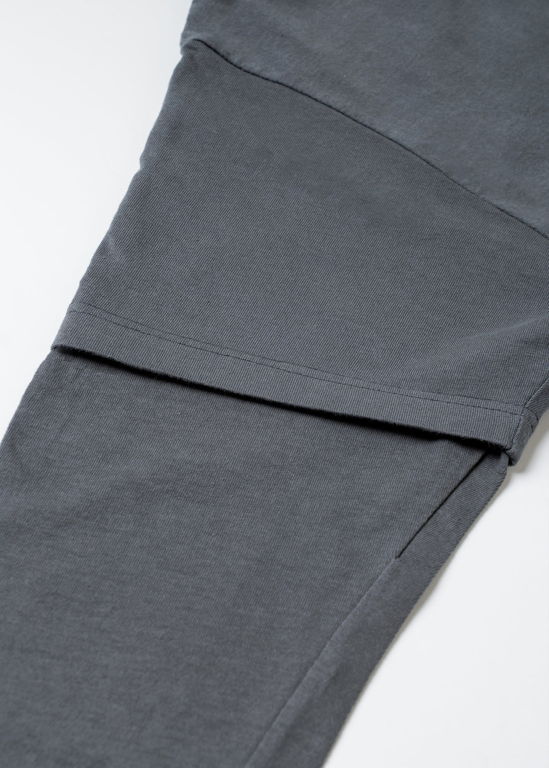 COTTON DYED LAYERED T-SHIRT (Gray)