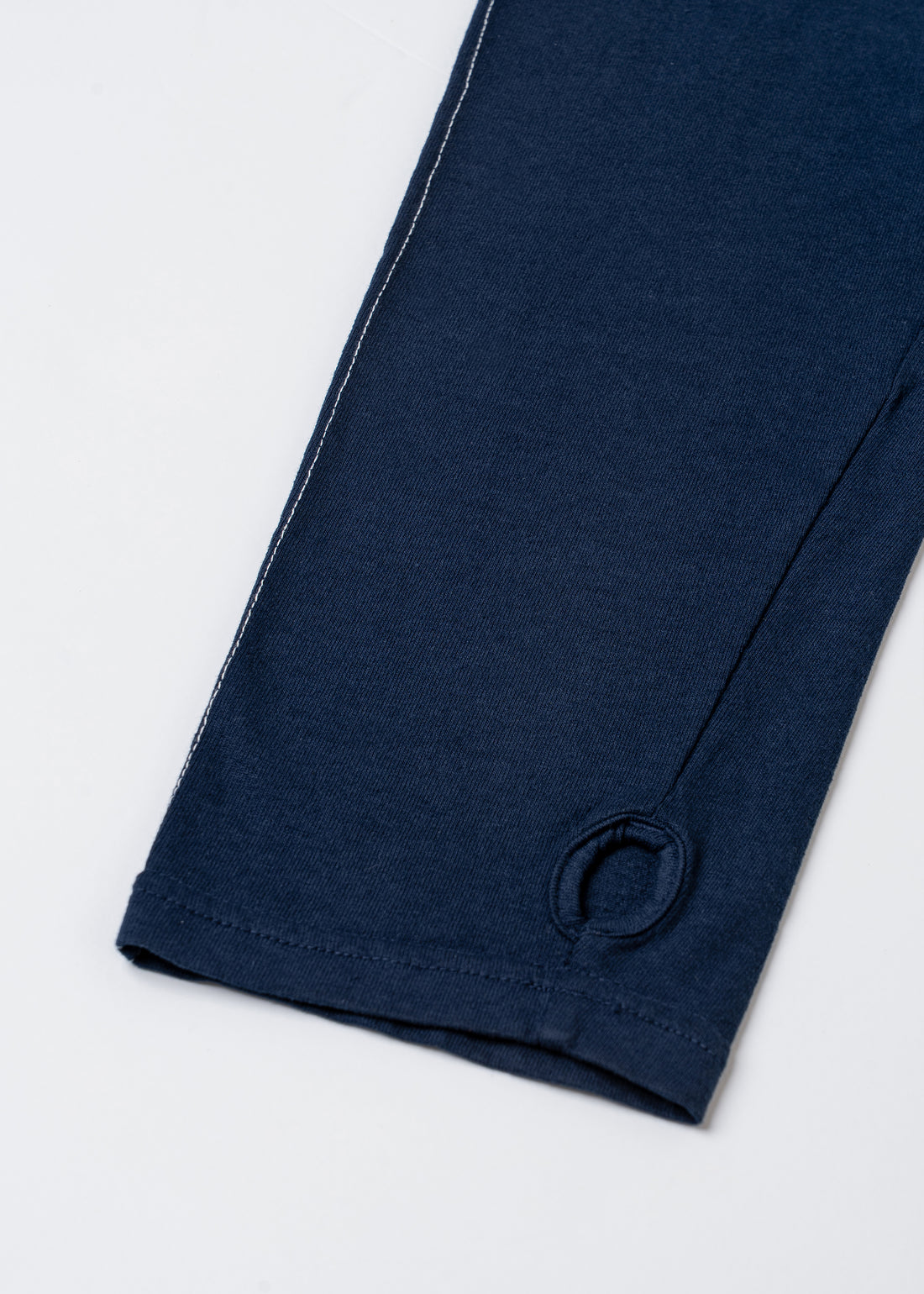 COTTON DYED LAYERED T-SHIRT (Navy)