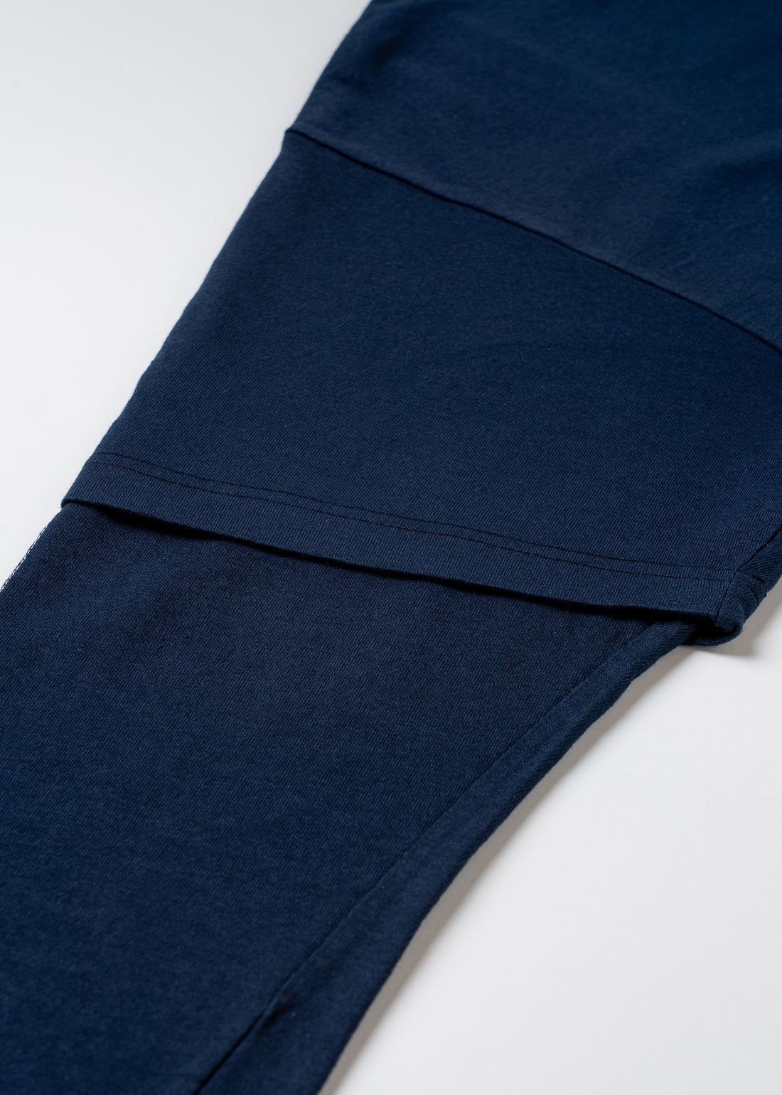 COTTON DYED LAYERED T-SHIRT (Navy)