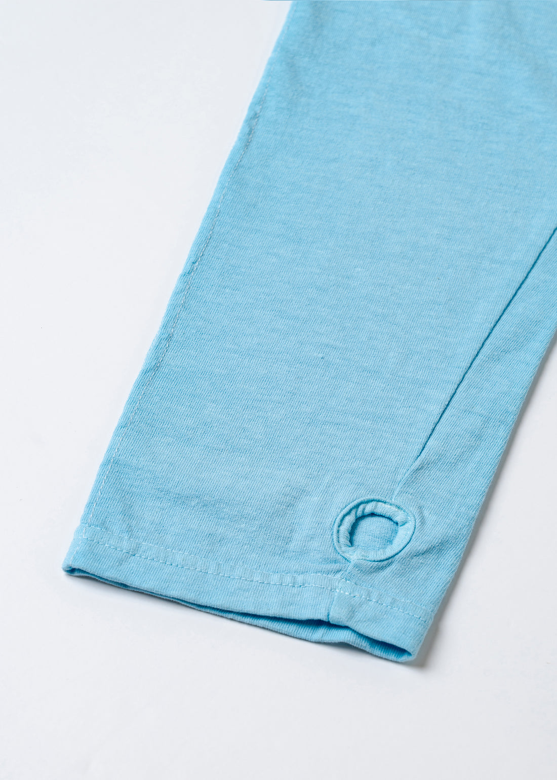 COTTON DYED LAYERED T-SHIRT (Light Blue)