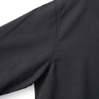 LOOP BUTTON PULLOVER SHIRT (Black)