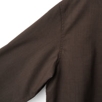 LOOP BUTTON PULLOVER SHIRT (Brown)