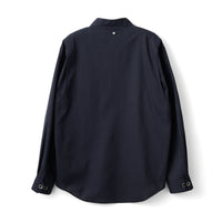 LOOP BUTTON PULLOVER SHIRT (Navy)