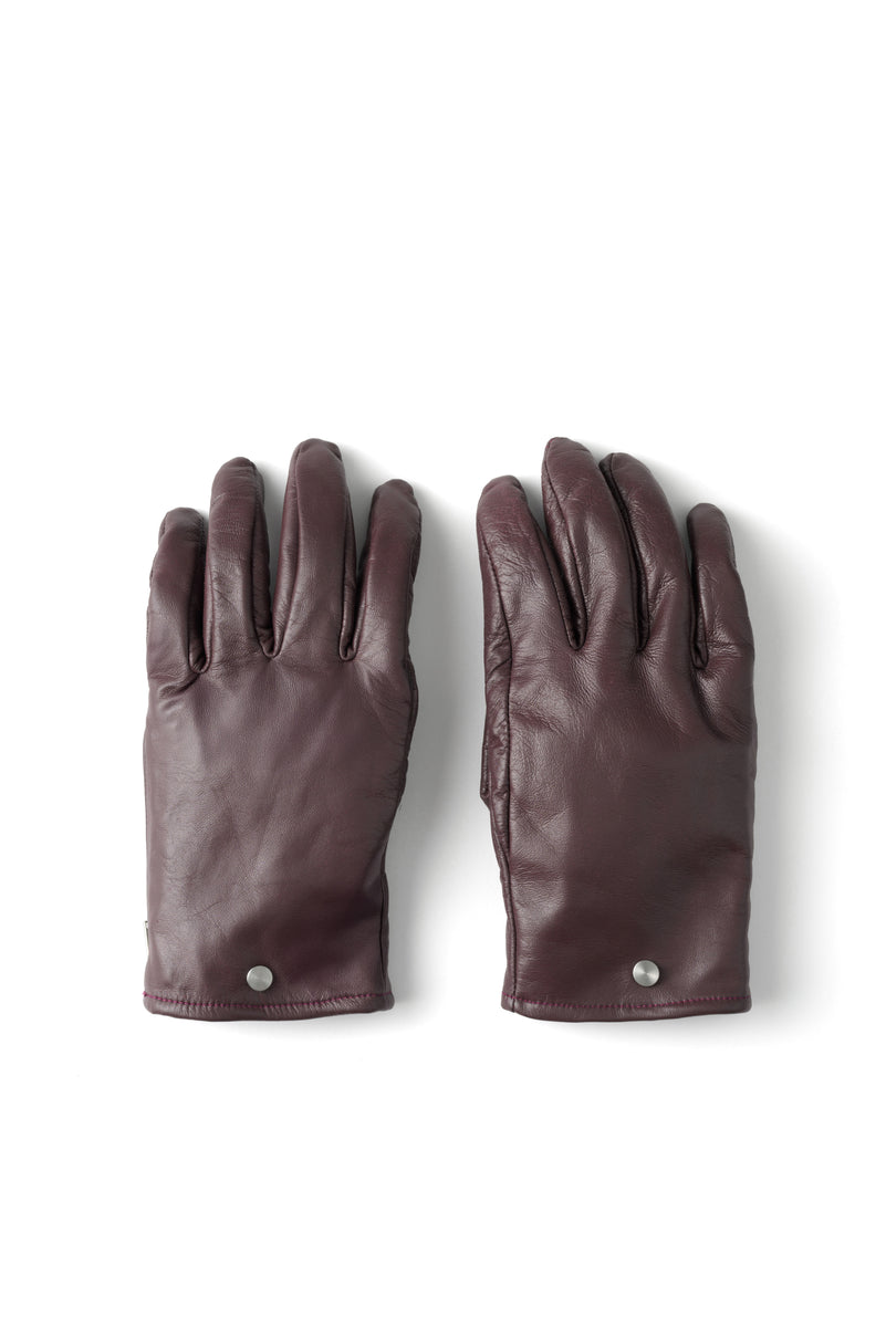 OAO公式ストア】SMOOTH LAMBLEATHER GLOVES WineRed (スムース
