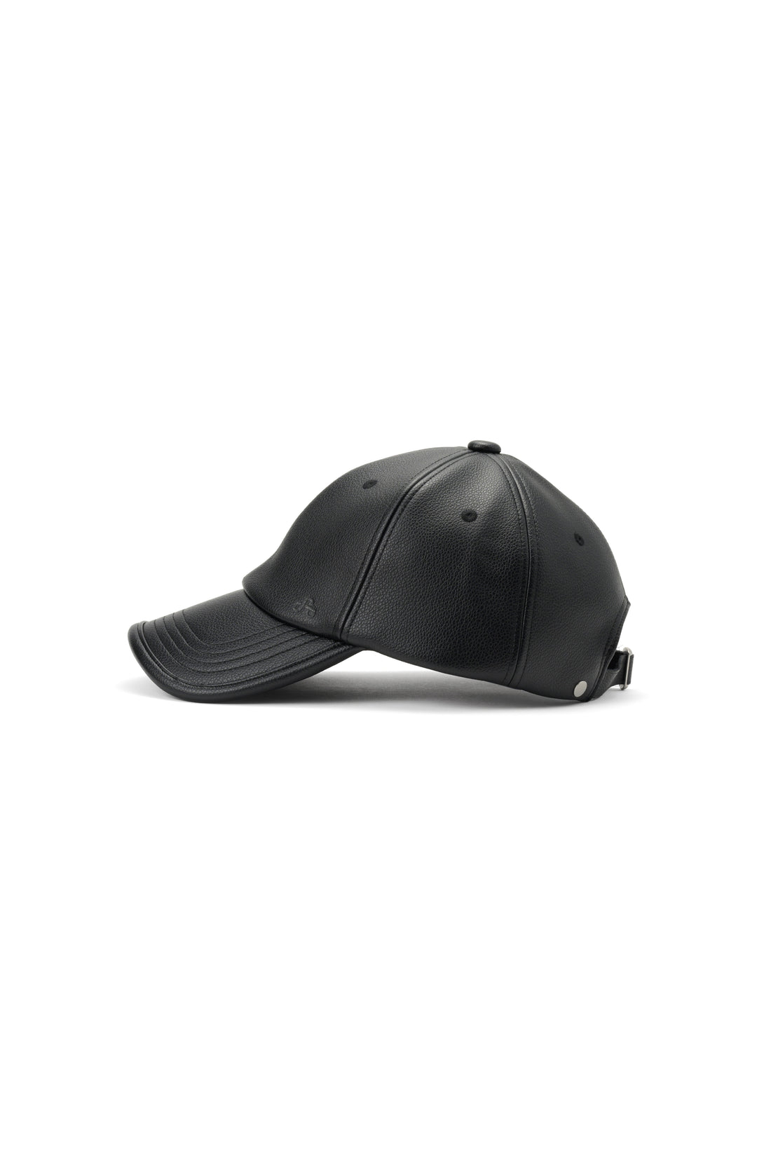 TRIMMED CAP（Black Faux Leather）