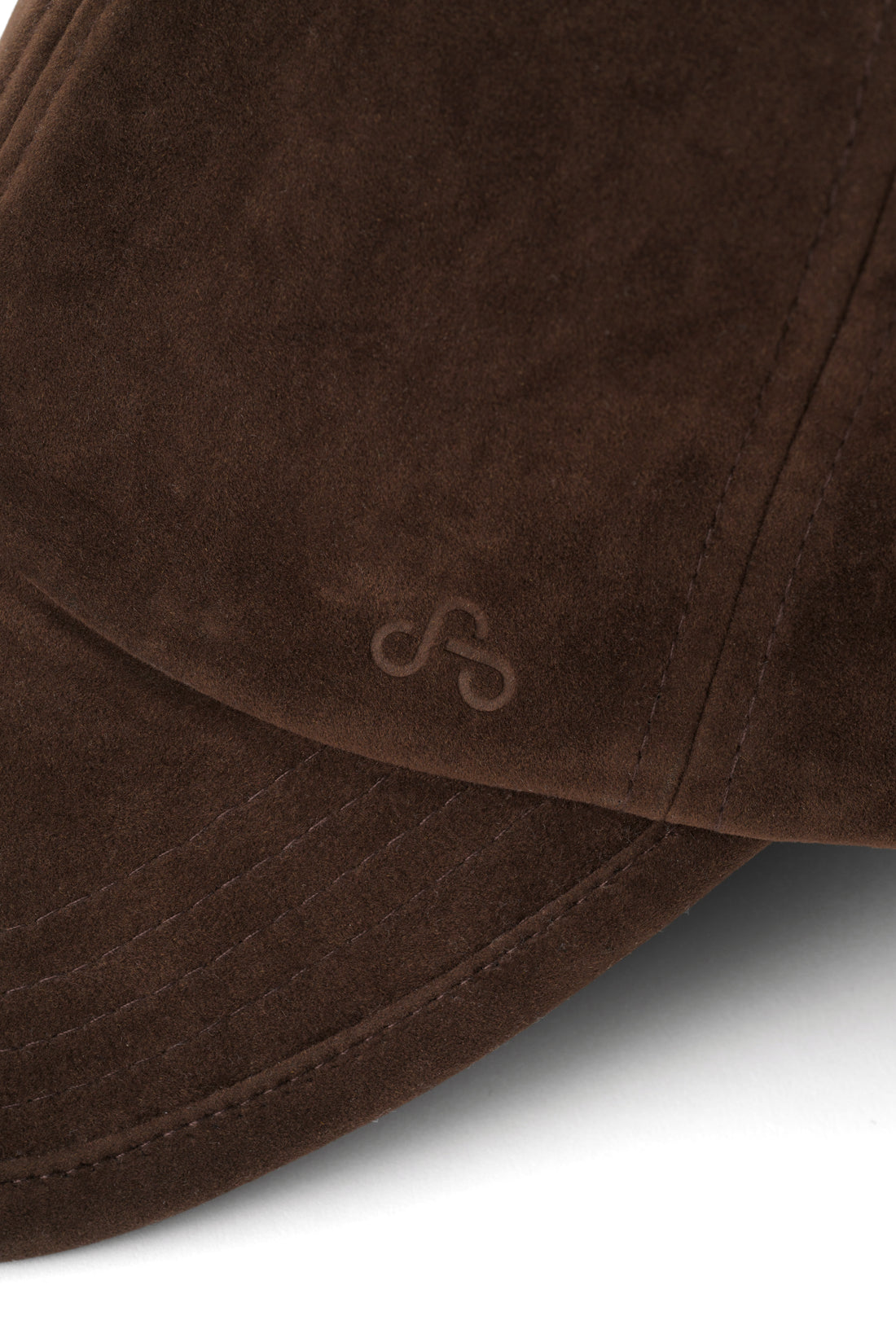 TRIMMED CAP（Brown Faux Suede）