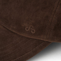 TRIMMED CAP（Brown Faux Suede）