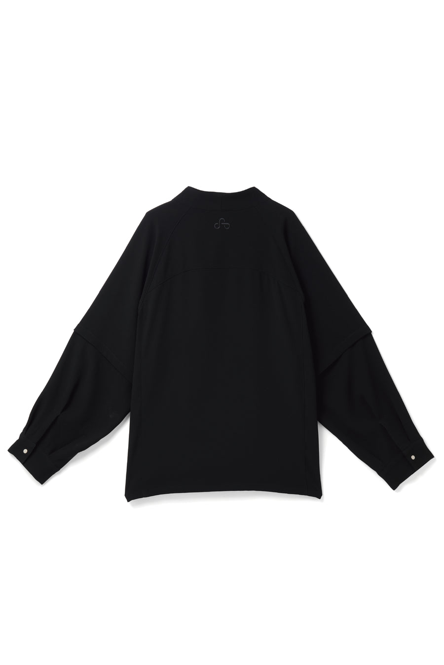 NO COLLAR UNIFORM SHIRT (Black)