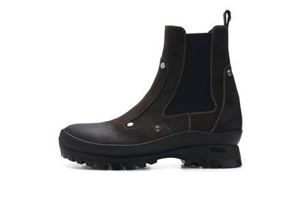 ウッドエスカッション、ノブセット 5Aカーリーコア材（注文オーダー分） OAO公式ストア】LES ARCS BOOTS Brown Suede (レザルクブーツ