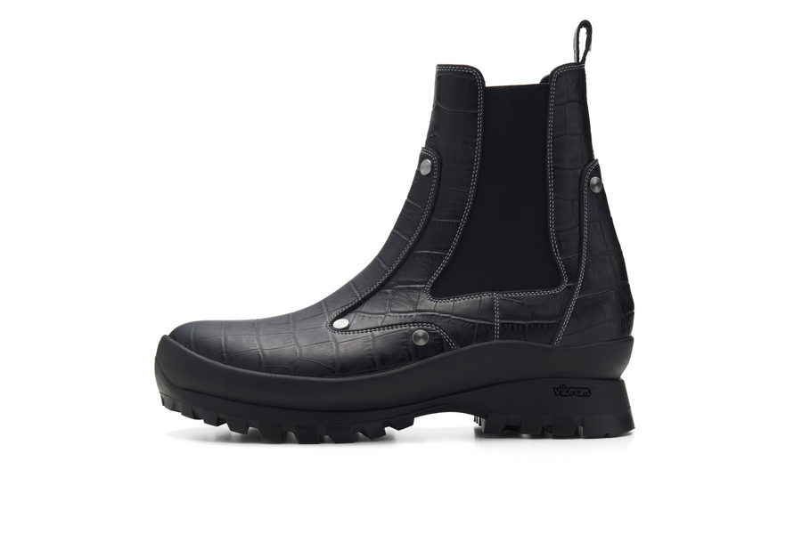 LES ARCS BOOTS (Embossed Black)