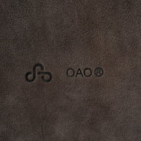 GOAT SUEDE LEATHER STOLE (BROWN)