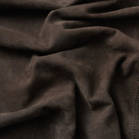 GOAT SUEDE LEATHER STOLE (BROWN)