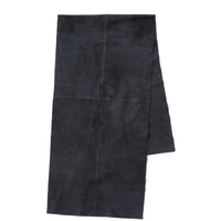 GOAT SUEDE LEATHER STOLE (BLACK)