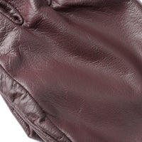 SMOOTH LAMB LEATHER GLOVE (WINE RED)