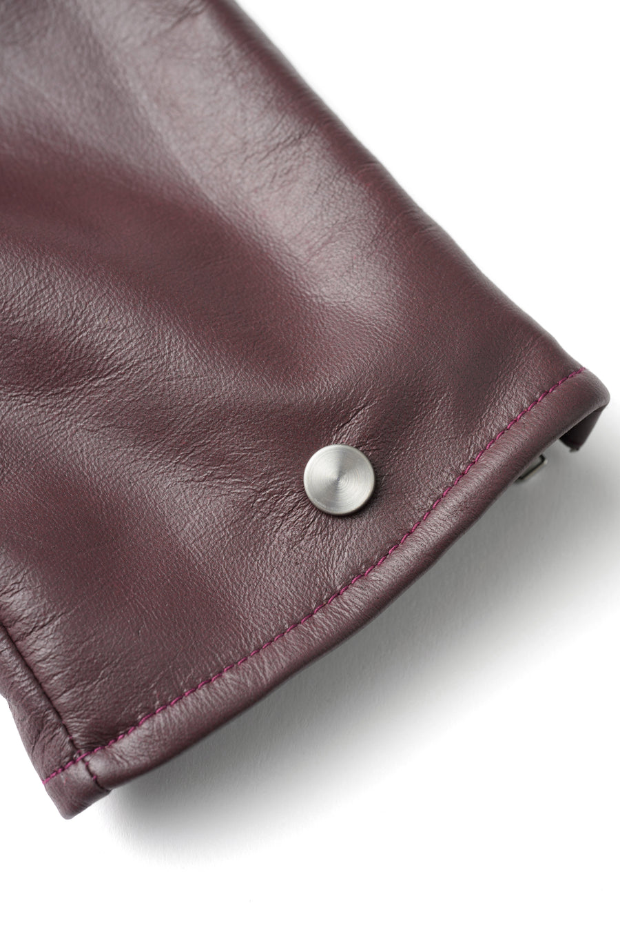 SMOOTH LAMB LEATHER GLOVE (WINE RED)