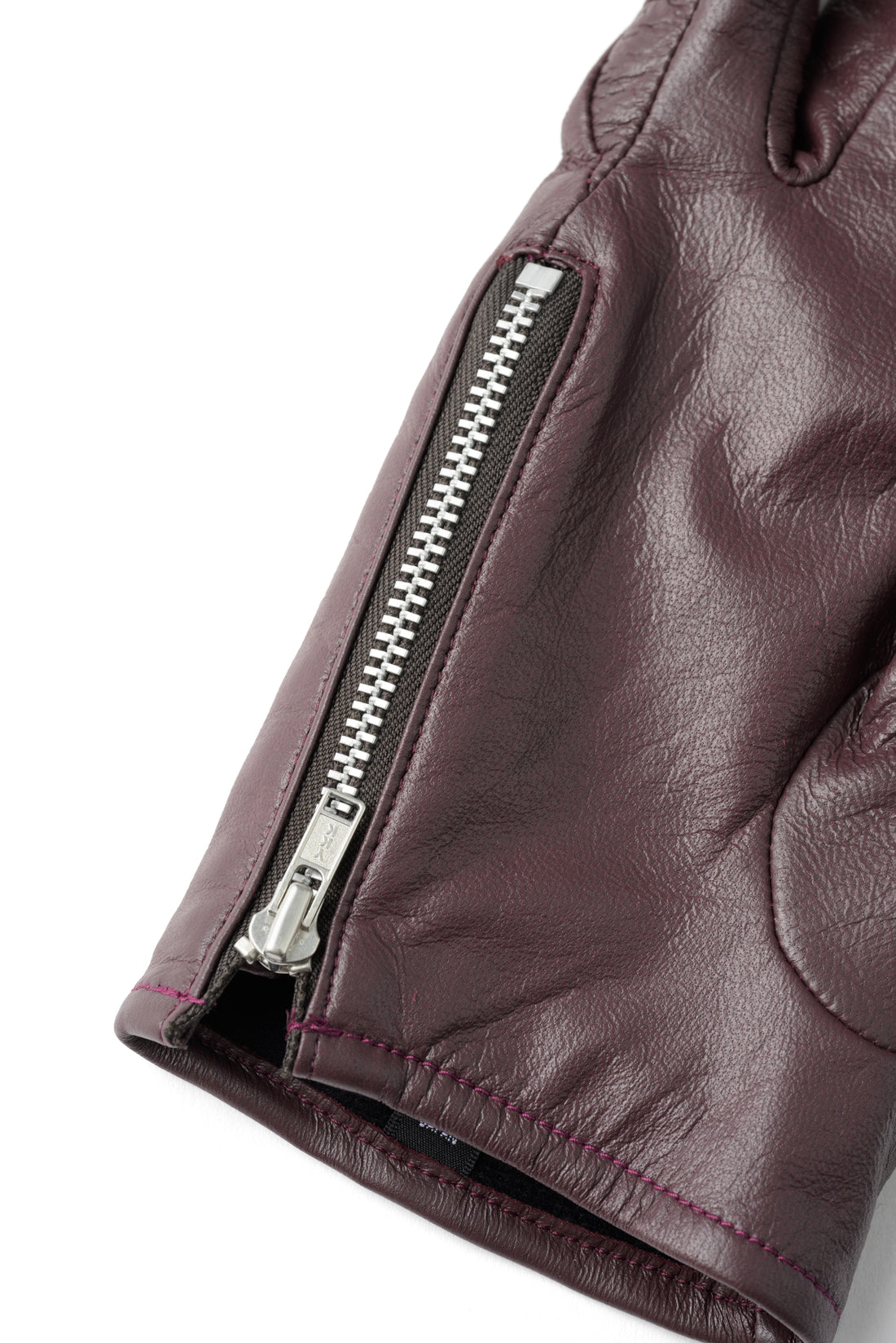 SMOOTH LAMB LEATHER GLOVE (WINE RED)