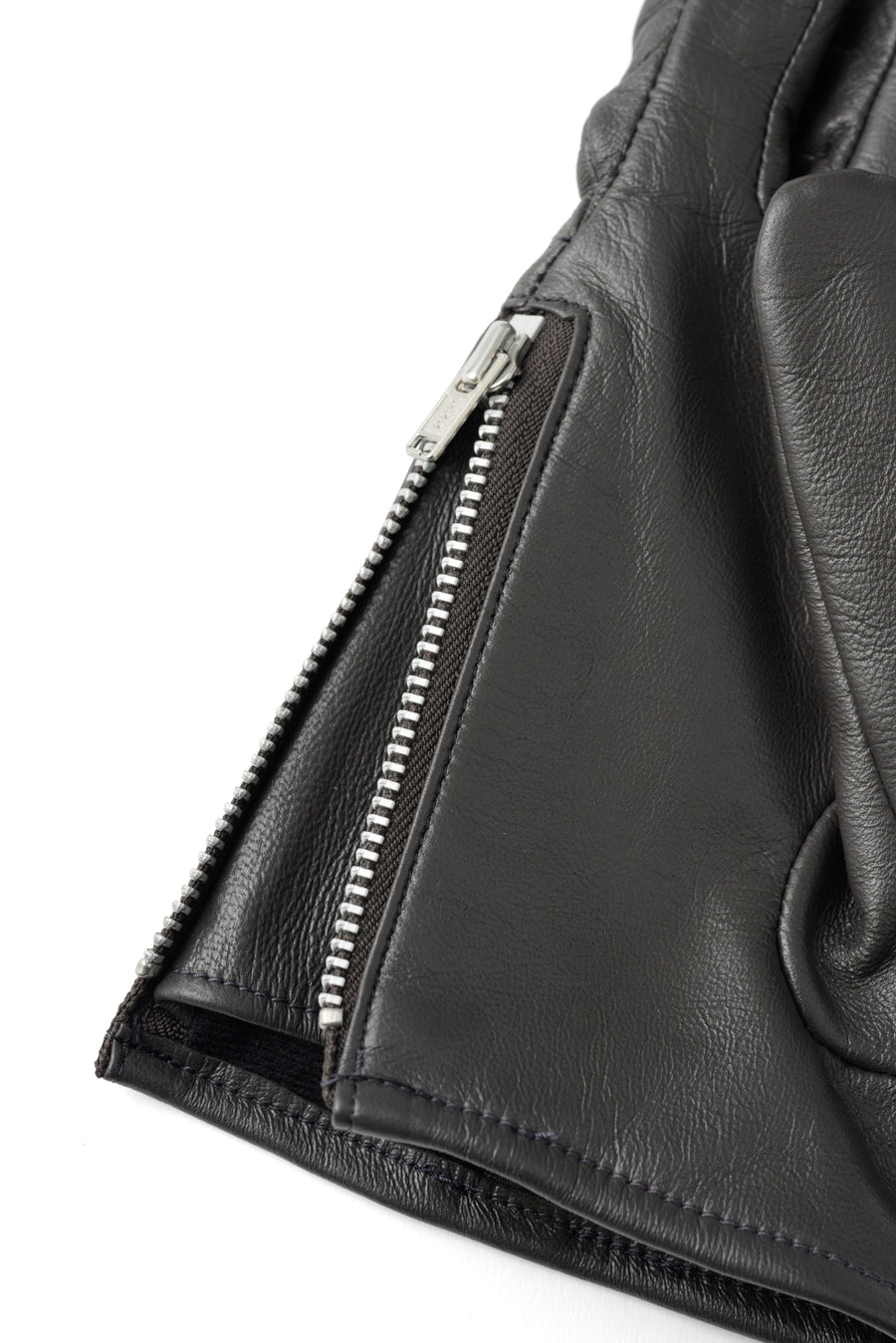 SMOOTH LAMB LEATHER GLOVE (BROWN)