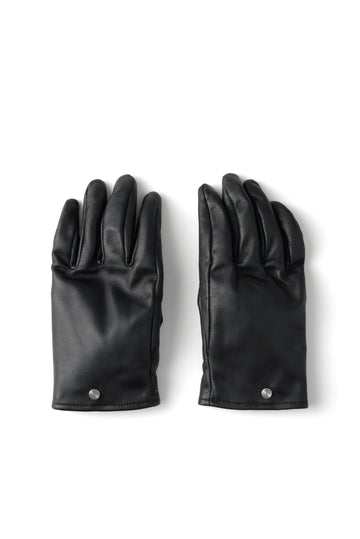 SMOOTH LAMB LEATHER GLOVE (BLACK)