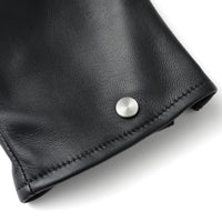SMOOTH LAMB LEATHER GLOVE (BLACK)