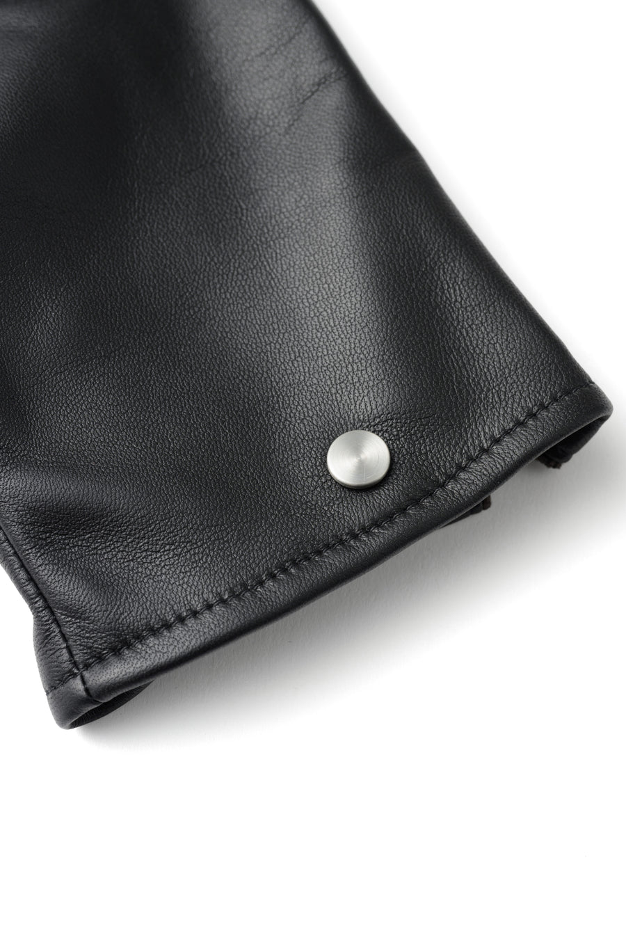 SMOOTH LAMB LEATHER GLOVE (BLACK)