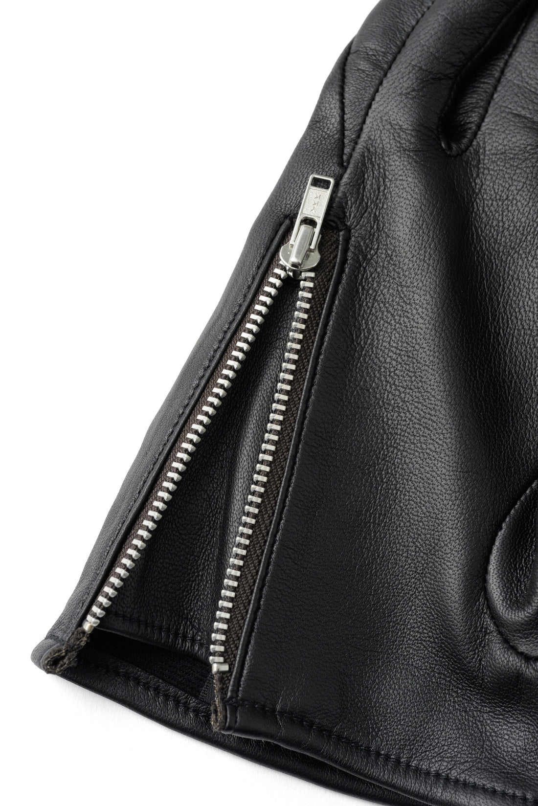 SMOOTH LAMB LEATHER GLOVE (BLACK)