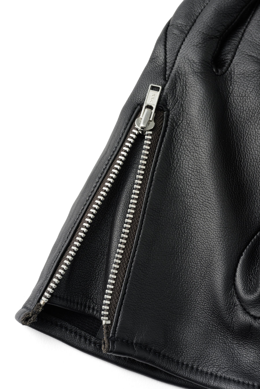 SMOOTH LAMB LEATHER GLOVE (BLACK)