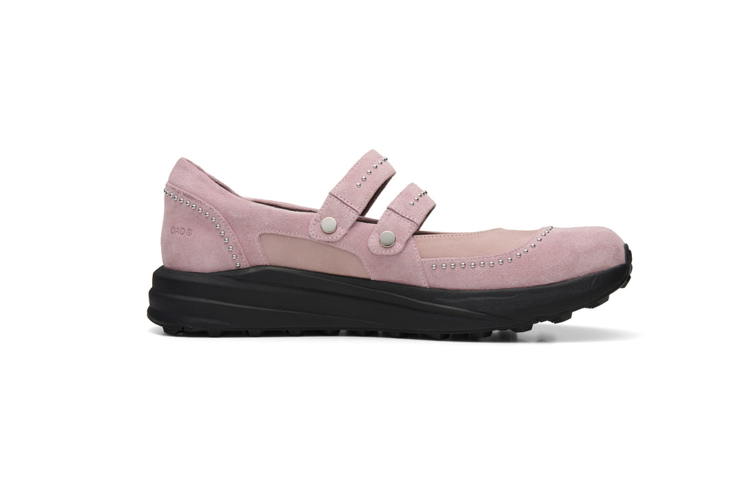 フットウェアブランドOAO(オーエーオー)のレザーシューズLES ARCS PUMPS Smoky Pink