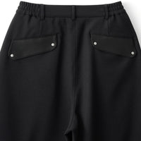 フットウェアブランドOAO(オーエーオー)のショーツLES ARCS SHORTS BLACK(レザルクショーツ)