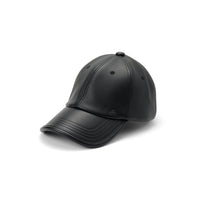TRIMMED CAP（Black Faux Leather）
