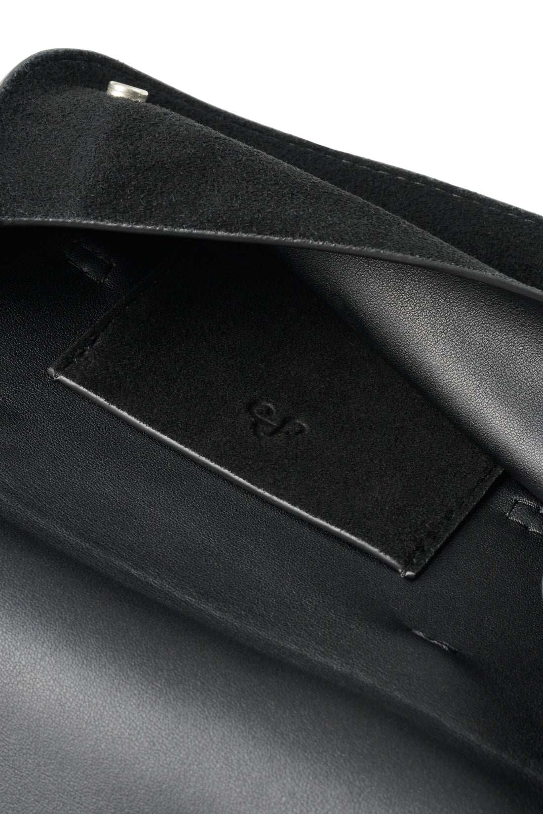 SUEDE LEATHER BELT BAG (Black)