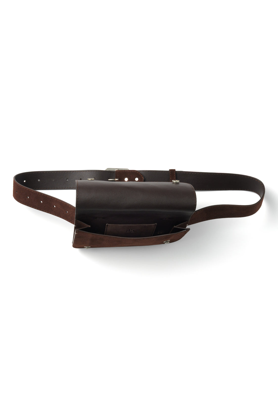 SUEDE LEATHER BELT BAG (Brown)