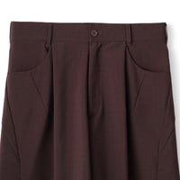 THE CURVE SHORTS (DARK BROWN)